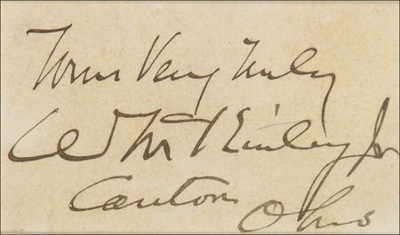 Lot #86 William McKinley Signature - Image 2