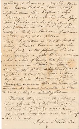 Lot #234 Francis Scott Key: ?I FIND ANNAPOLIS PRETTY GAY?: KEY describes a round of parties and his taste in women: ?I prefer the ?blue and laughing eye? of the Queen of Cyprus? - Image 2