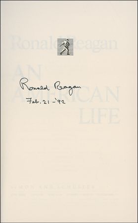 Lot #110 Ronald Reagan Book - Image 1