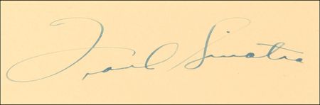 Lot #769 Frank Sinatra Signature - Image 2