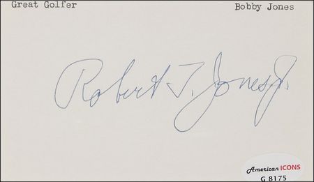 Lot #1296 Bobby Jones Signature - Image 2
