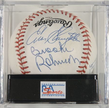 Lot #1175 Baseball Hall of Famers Baseball - Image 1