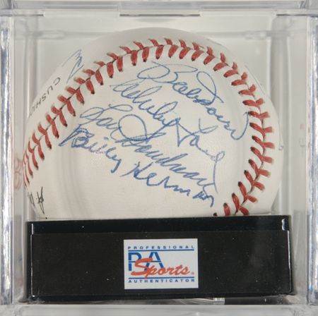 Lot #1175 Baseball Hall of Famers Baseball - Image 2