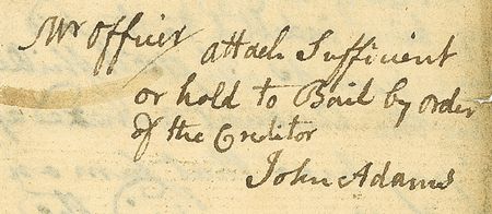 Lot #3 John Adams Signed Document