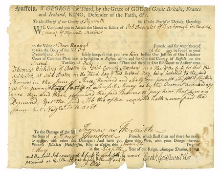Lot #3 John Adams Signed Document - Image 2