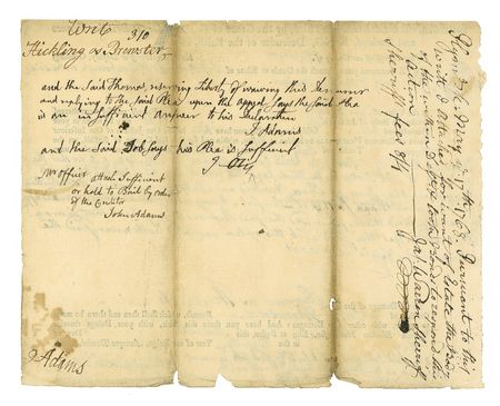 Lot #3 John Adams Signed Document - Image 3