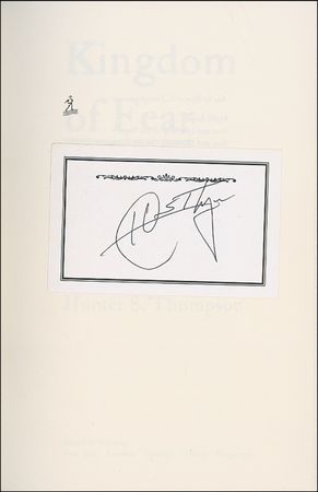 Lot #496 Hunter S. Thompson Book - Image 1