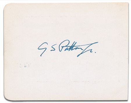 Lot #317 George S. Patton Signature - Image 1