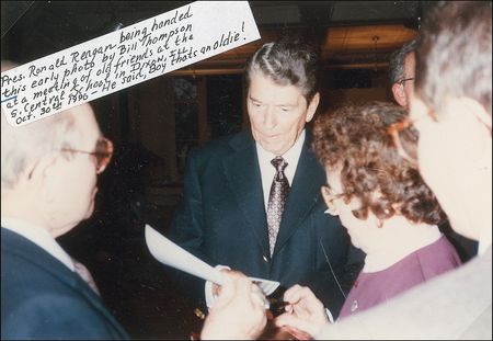 Lot #111 Ronald Reagan: Most Likely to Succeed: Reagan signs for a grade-school classmate - Image 3