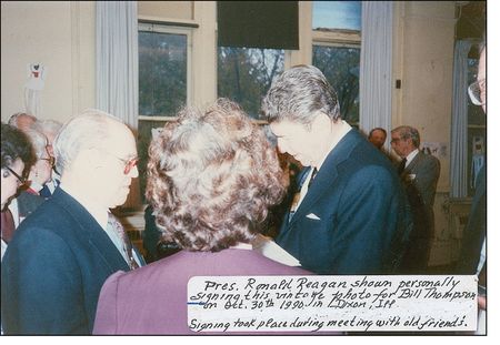 Lot #111 Ronald Reagan: Most Likely to Succeed: Reagan signs for a grade-school classmate - Image 4