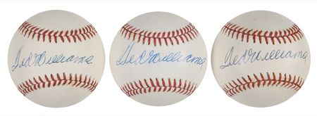 Lot #1449 Ted Williams Baseballs - Image 1