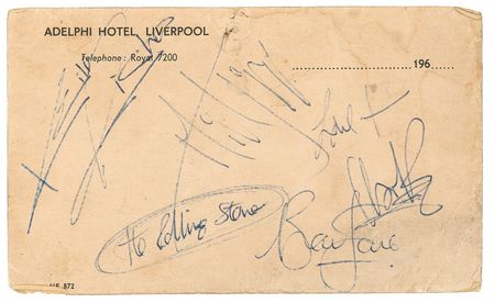 Lot #750 Rolling Stones Signatures - Image 1