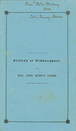 Lot #5 John Quincy Adams: Signing his stirring