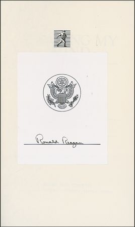 Lot #114 Ronald Reagan Book - Image 1