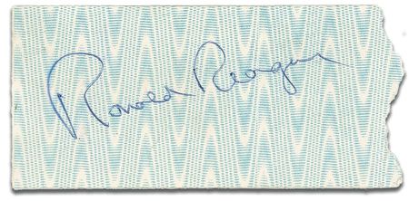 Lot #115 Ronald Reagan Ticket Stub - Image 1