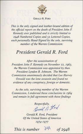 Lot #50 Gerald Ford Book - Image 1