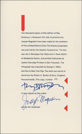 Lot #403 Ray Bradbury Book - Image 1