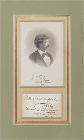 Lot #411 Samuel L. Clemens Signature - Image 1