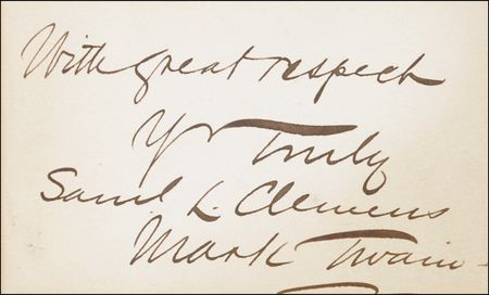 Lot #411 Samuel L. Clemens Signature - Image 2