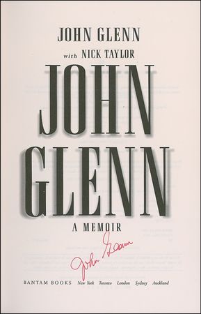 Lot #374 John Glenn Book - Image 1