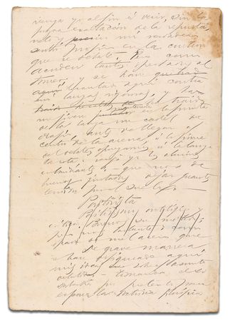 Lot #241 José Marti: Original MARTI manuscript from the files of his literary executor - Image 1