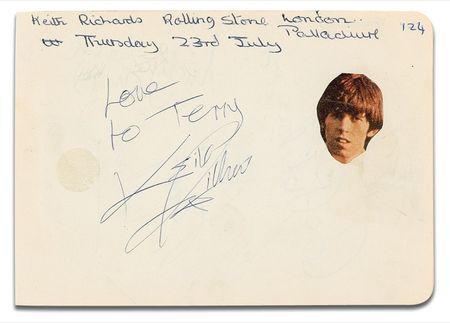 Lot #755 Rolling Stones: Jagger and Richards Signatures - Image 1