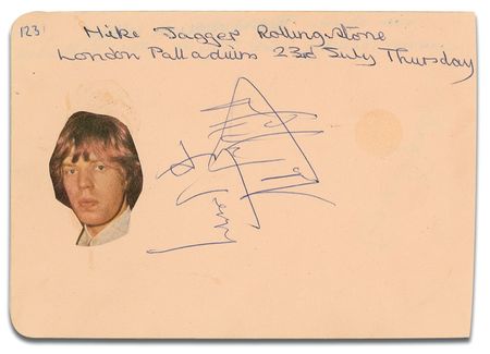 Lot #755 Rolling Stones: Jagger and Richards Signatures - Image 2
