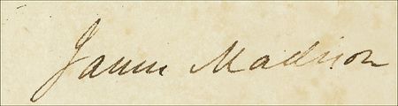 Lot #84 James Madison and James Monroe: Signing a four-language ship’s papers in the midst of the War of 1812 - Image 2
