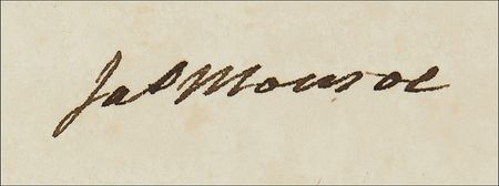 Lot #84 James Madison and James Monroe: Signing a four-language ship’s papers in the midst of the War of 1812 - Image 3