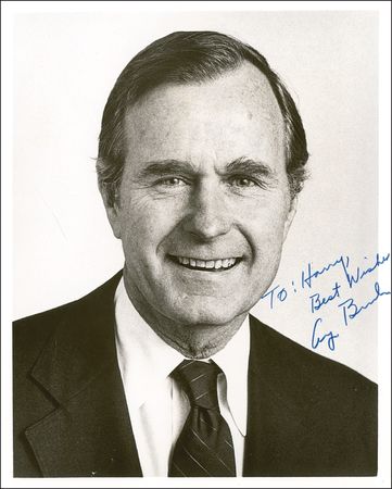 Lot #15 George Bush Signed Photograph