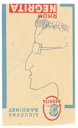 Lot #558 Beatles: John Lennon: LENNON signs an original self-portrait during the Beatles? first foreign tour - Image 2