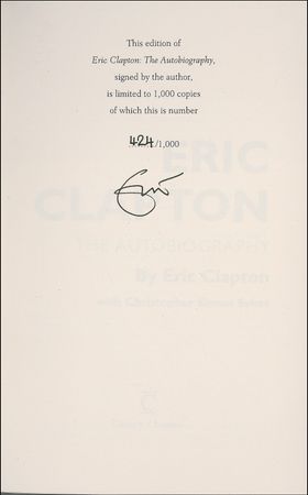 Lot #603 Eric Clapton Book - Image 1
