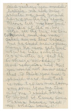 Lot #930 Greta Garbo: “PLEASE HEAVEN SEND MY SOLDIER BACK”: “Mountainboy” GRETA GARBO writes to lover GILBERT ROLAND - Image 2