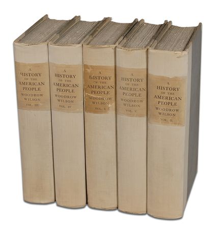 Lot #152 Woodrow Wilson: Wilson signs his five-volume History of the American People - Image 2