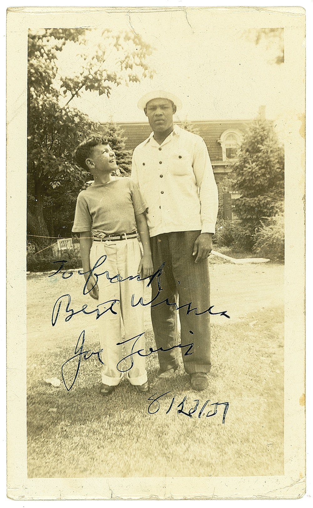 Lot 1462 Joe Louis: Signing in his first months as heavyweight champ