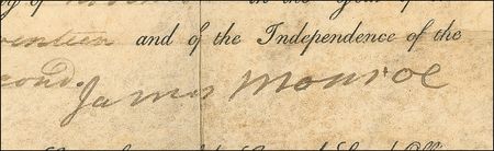 Lot #127 James Monroe Signed Document - Image 2