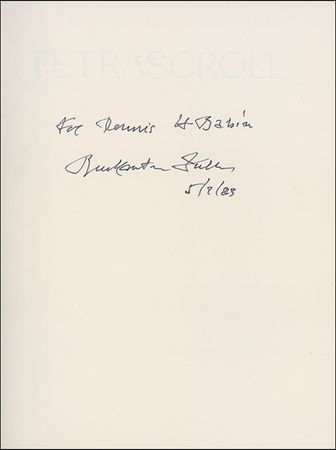 Lot #284 Buckminster Fuller Book - Image 1