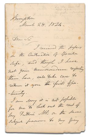 Lot #306 John Frederick Herschel Handwritten Letter Signed - Image 2
