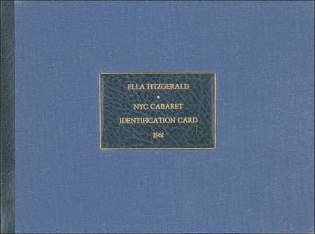 Lot #840 Ella Fitzgerald: Her personal NYC cabaret card - Image 3