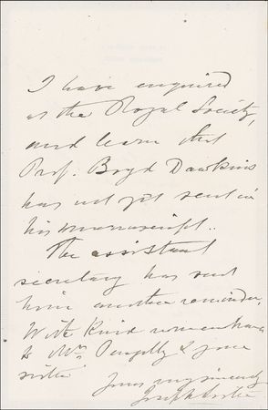 Lot #333 Joseph Lister Handwritten Letter Signed - Image 1
