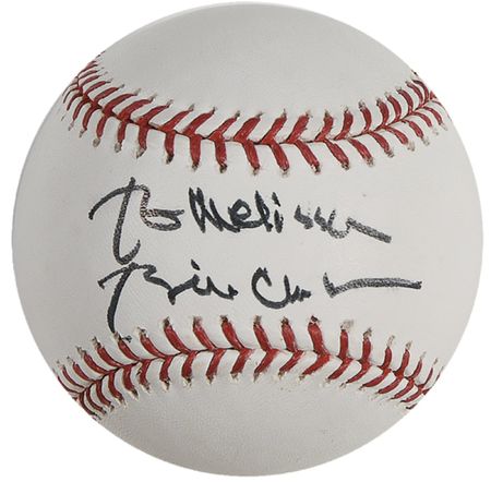 Lot #35 Bill Clinton Baseball