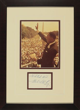 Lot #330 Martin Luther King, Jr Signature - Image 1