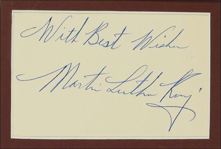 Lot #330 Martin Luther King, Jr Signature - Image 2