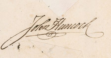 Lot #297 John Hancock: Boldly signed 1784 ship?s papers - Image 2