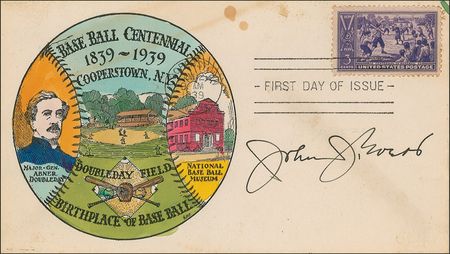 Lot #1414 Johnny Evers First Day Cover - Image 1