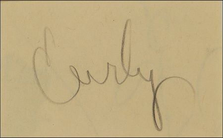 Lot #1311 Three Stooges: Curly Howard Signature - Image 2