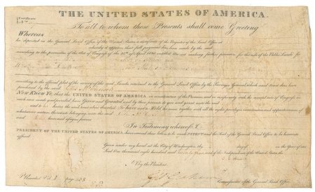 Lot #5 John Quincy Adams Signed Document