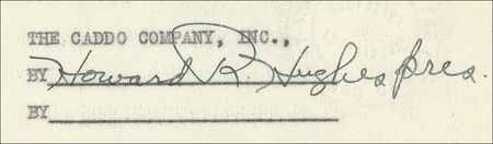 Lot #314 Howard Hughes: Hughes signs a contract with Louis B. Mayer and Howard Hawks - Image 3