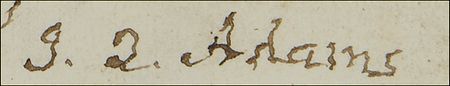 Lot #4 John Quincy Adams Check - Image 2