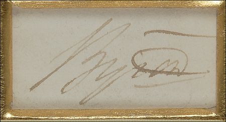 Lot #621 Lord Byron: Byron pens his name with an emphatic flair - Image 2